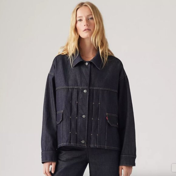Levi's Wellthread Iris Relaxed Type II Trucker Jacket Size S - Picture 1 of 3
